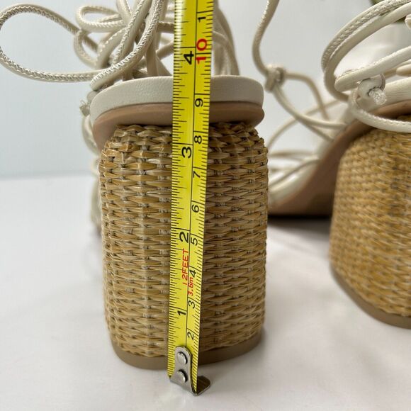 Dolce Vita Nika Strappy Block Heel Sandals Square Toe Cream Women’s US 10 NWOB - Picture 9 of 11